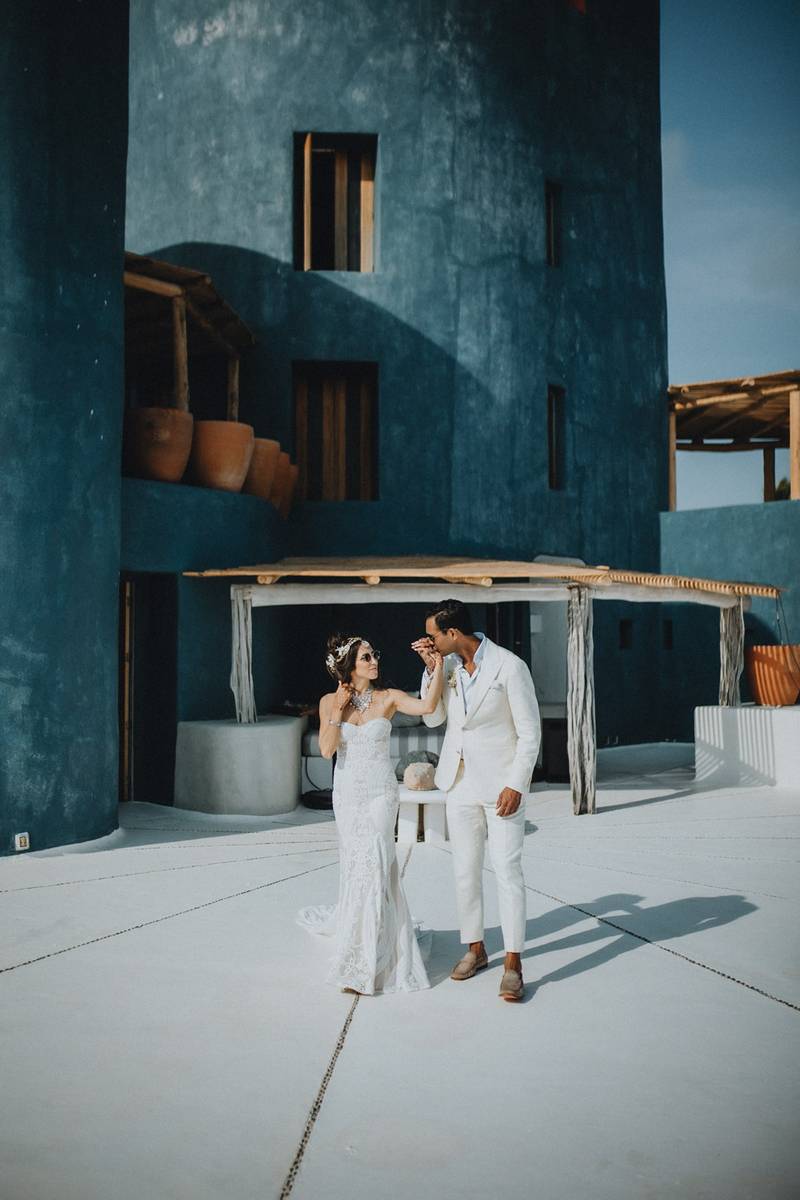 Boho destination wedding in mexico - by Lucie B. Photo wedding photographer