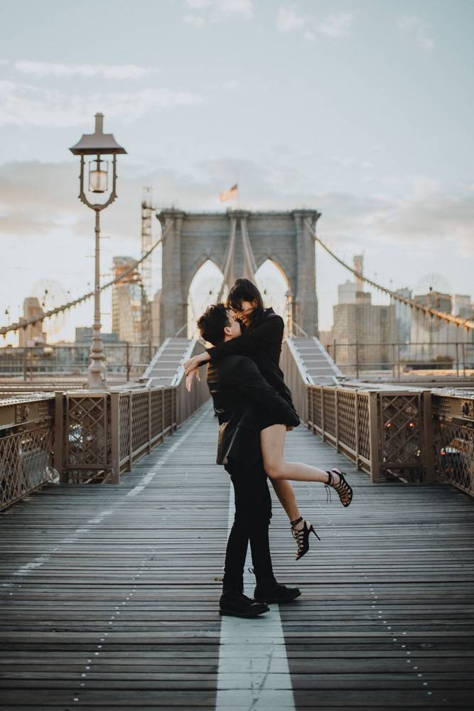 NYC elopement on Brooklyn Bridge