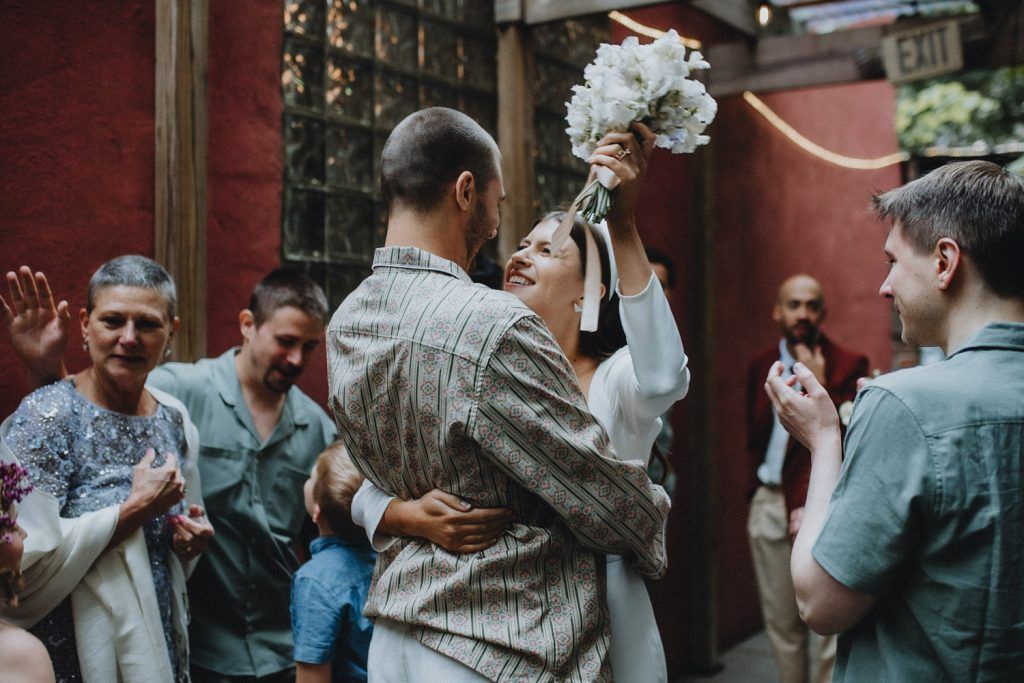 Wedding at frankies spuntino - by Lucie B. Photo brooklyn wedding photographer