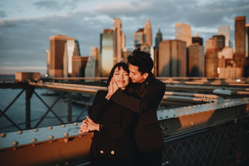NYC elopement on Brooklyn Bridge