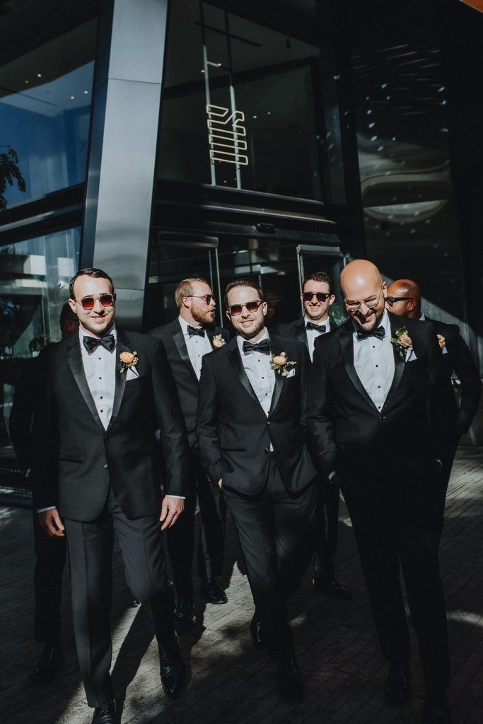 Groom and groomsmen at brooklyn wedding at the william vale