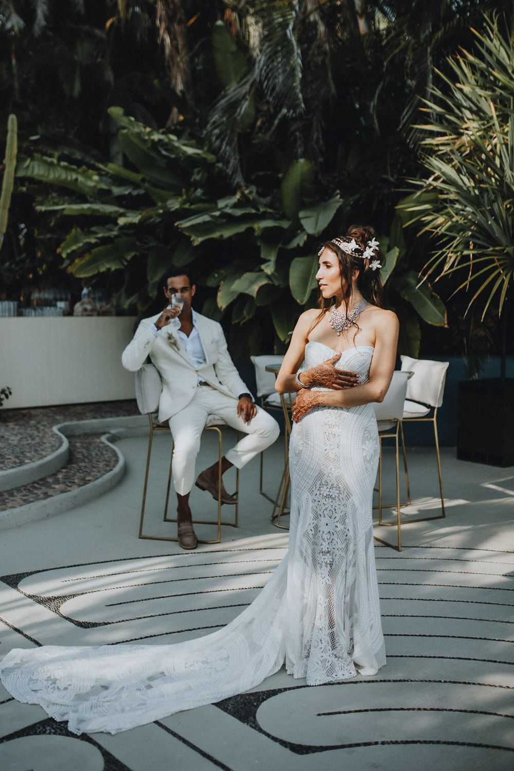 Boho destination wedding in mexico - by Lucie B. Photo wedding photographer