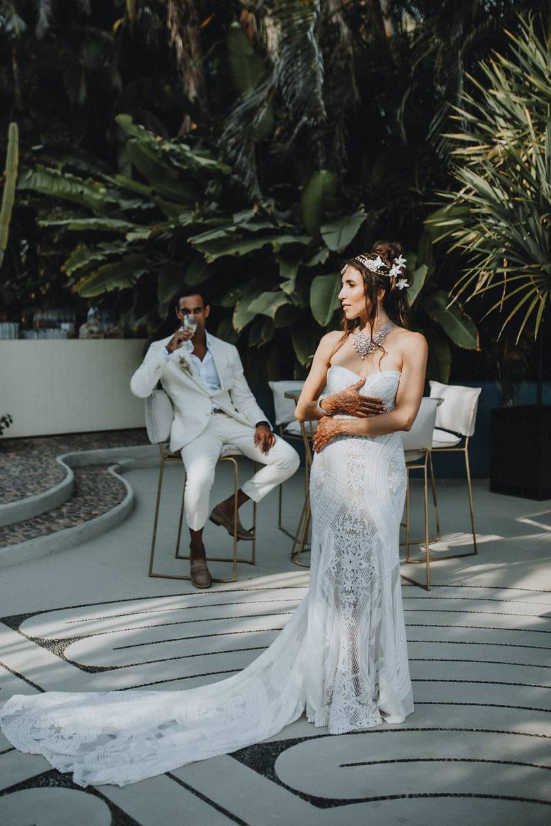 Boho destination wedding in mexico - by Lucie B. Photo wedding photographer