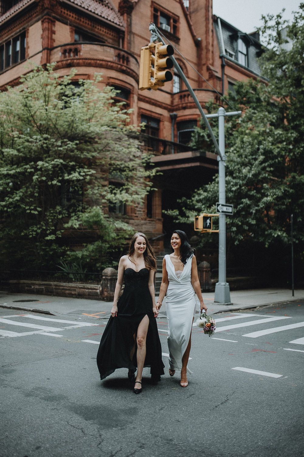 LGBTQ wedding of two brides in brooklyn