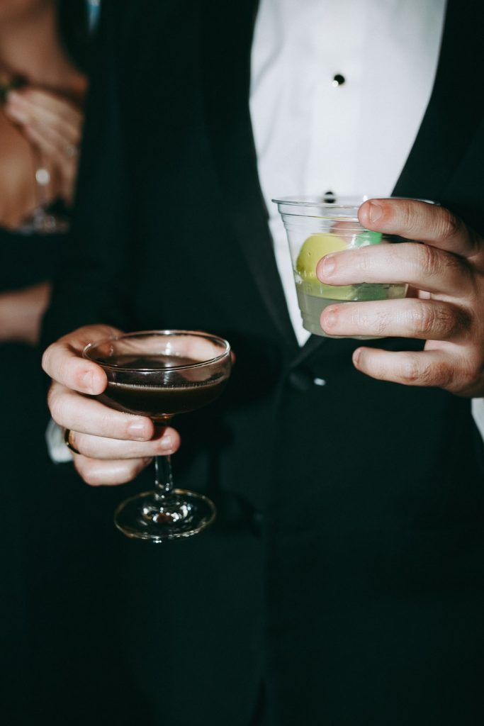 Cocktail hour at brooklyn wedding at the william vale