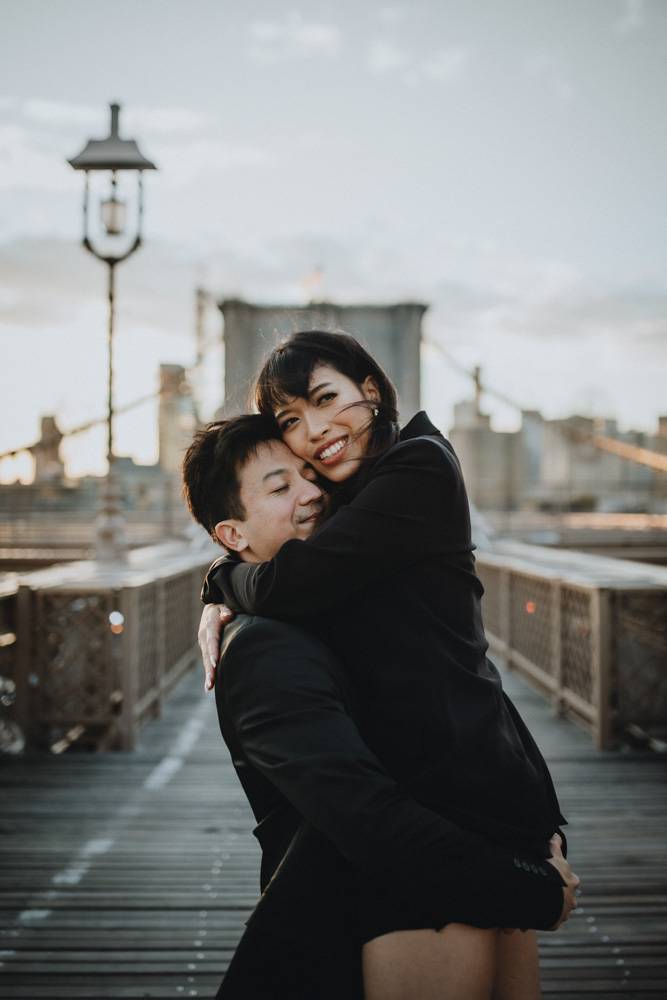 NYC elopement on Brooklyn Bridge