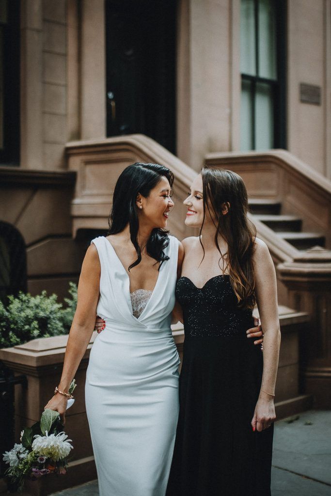 LGBTQ wedding of two brides in brooklyn
