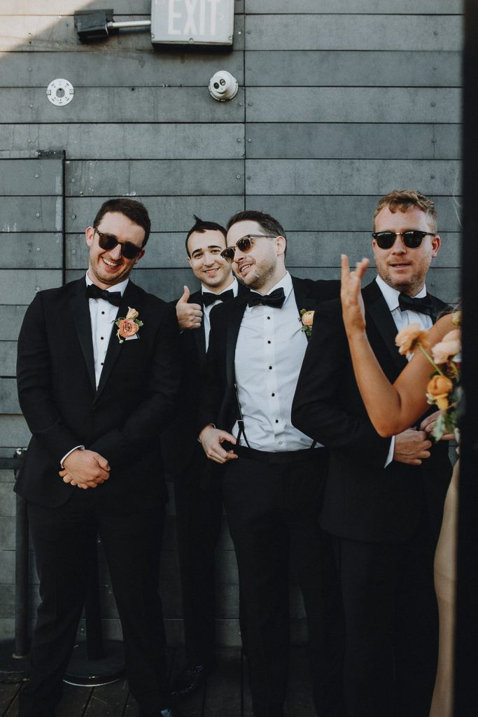 Bridal party at brooklyn wedding at the william vale