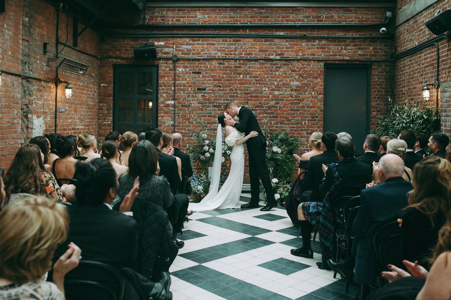 Wedding ceremony at the wythe hotel brooklyn