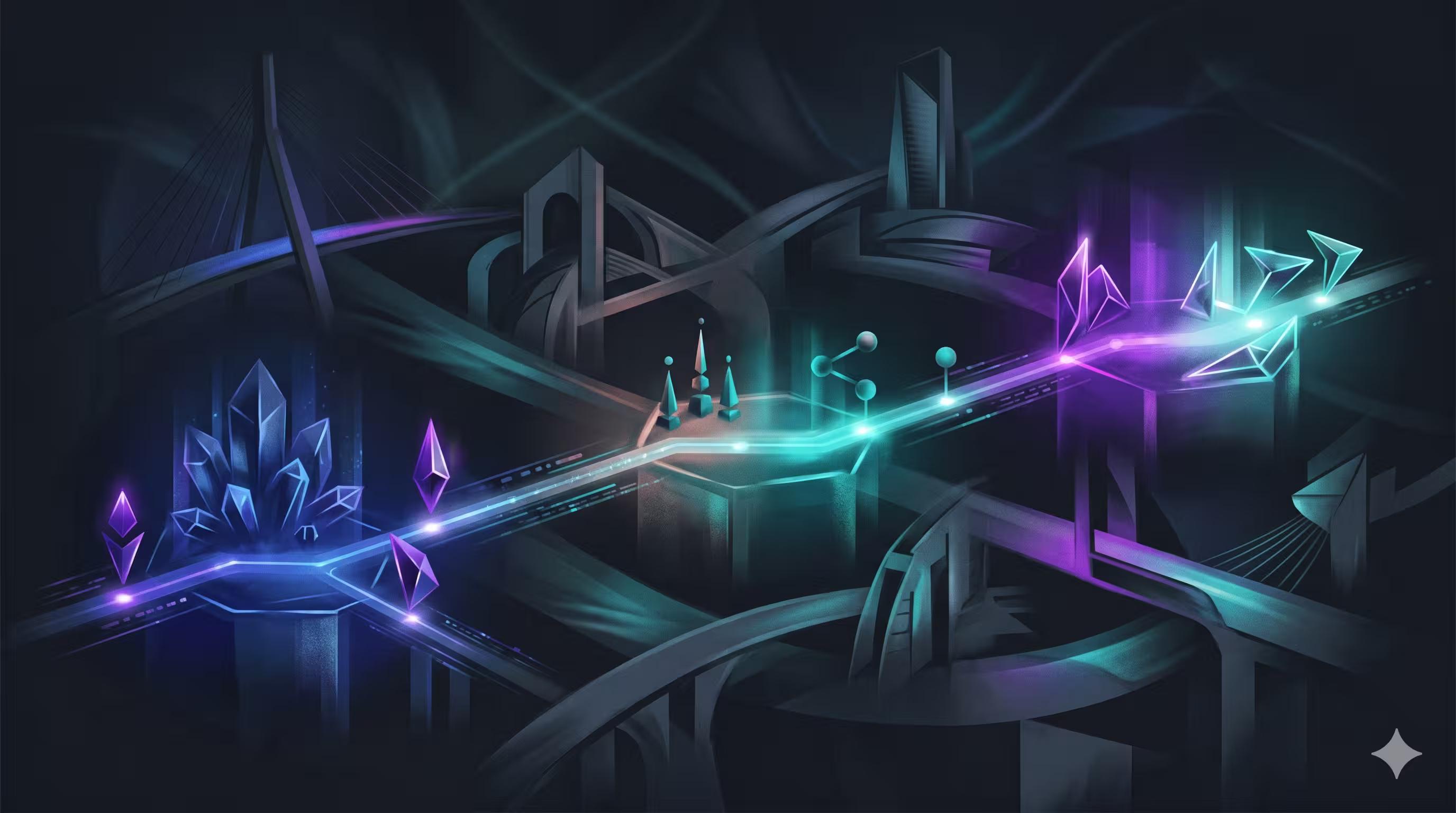 Editorial illustration of a 90-day roadmap for AI creators on Fanvue