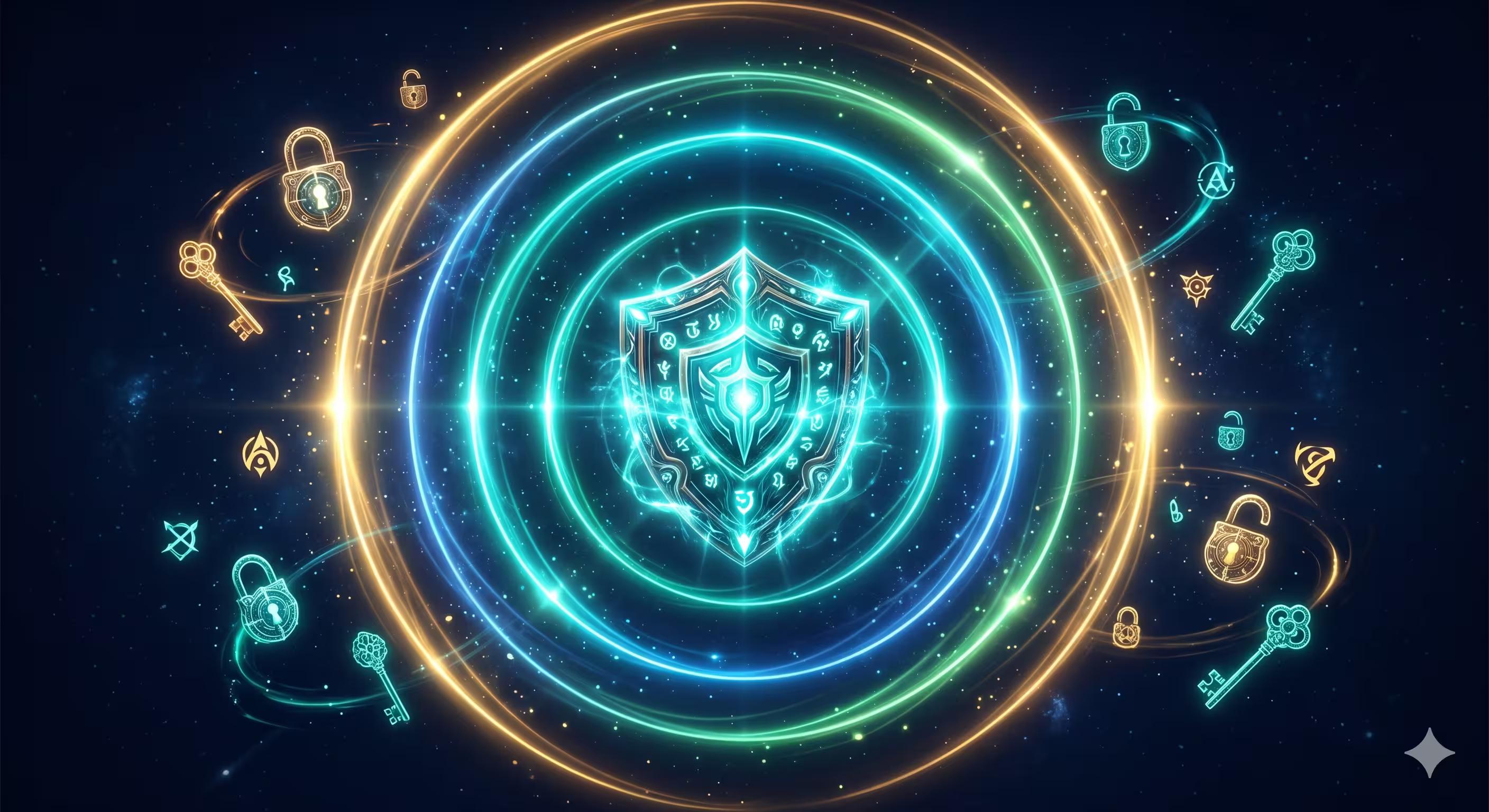 Editorial illustration of operational security and identity compartmentalization for AI creators