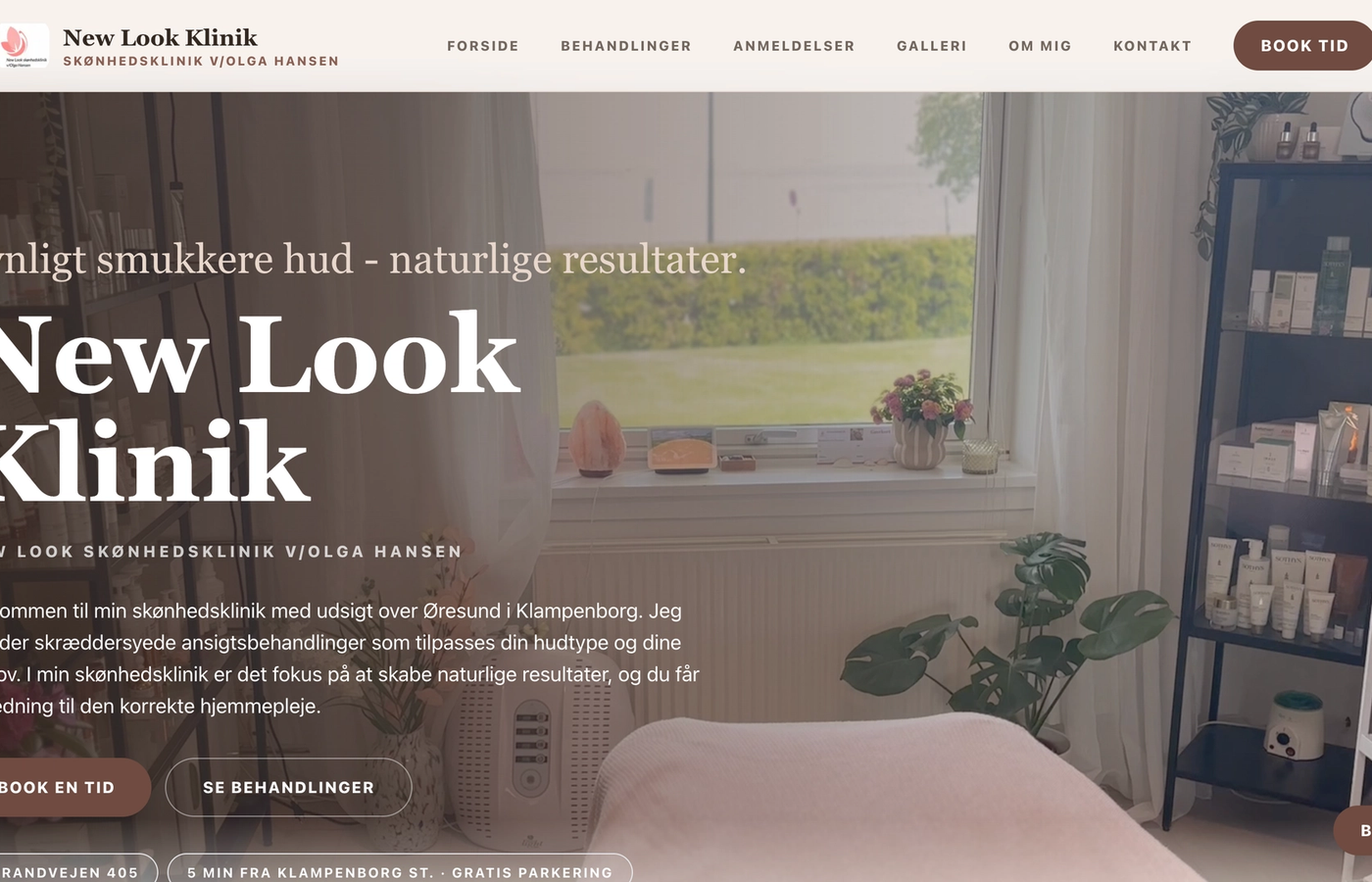 Efter-visualisering af den nye New Look hjemmeside