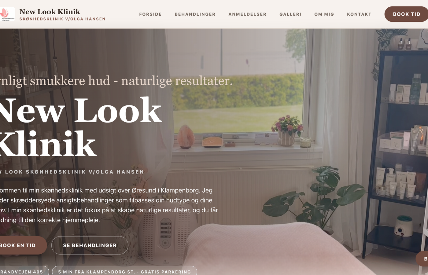 Efter-visualisering af den nye New Look hjemmeside