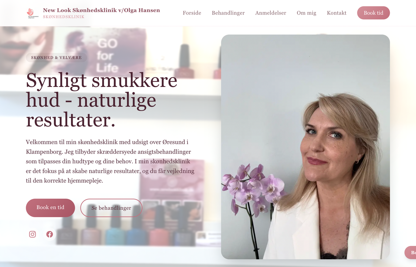 Efter-visualisering af den nye New Look hjemmeside