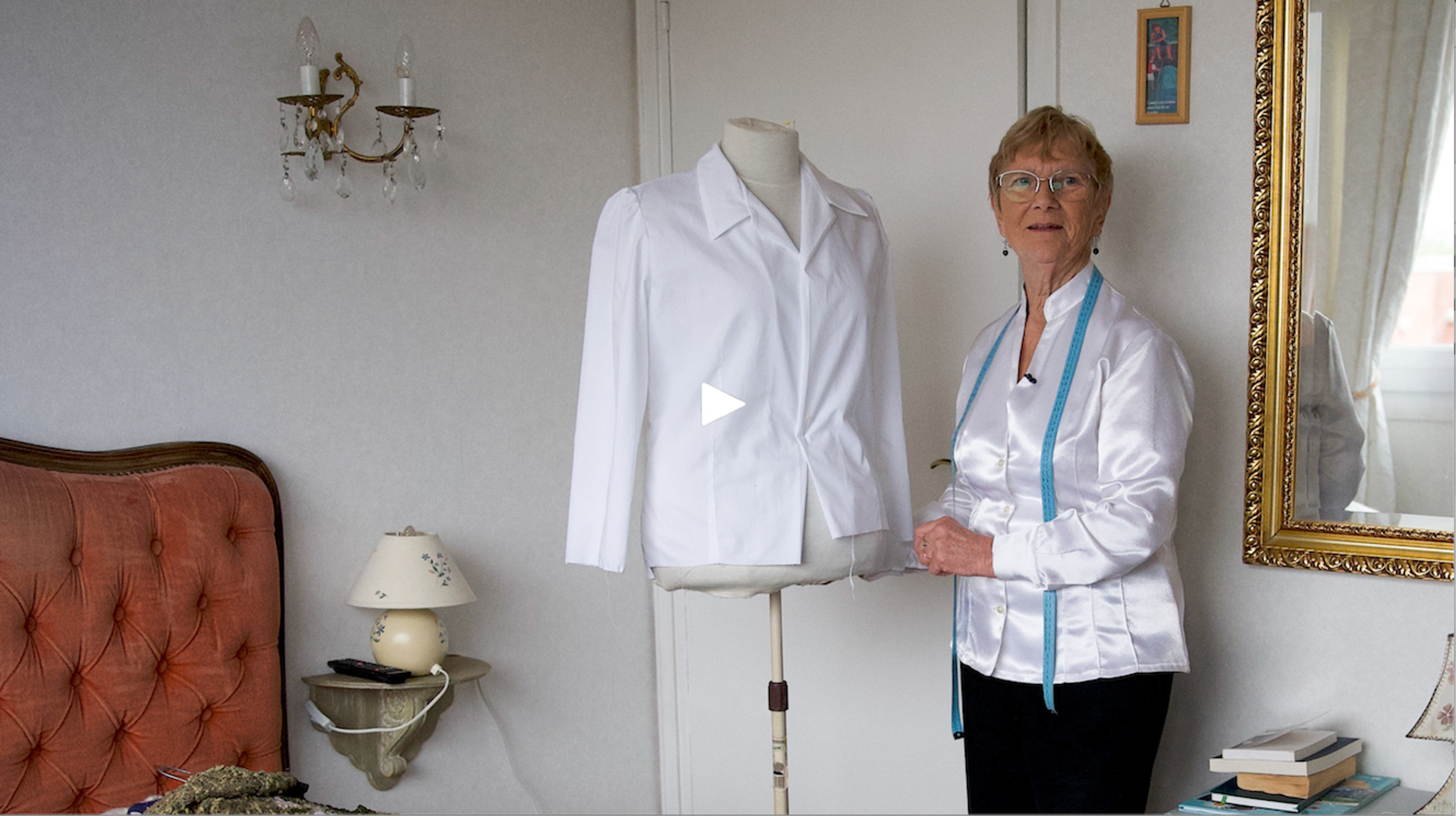 Jeannine, 87 ans, une vie de couture