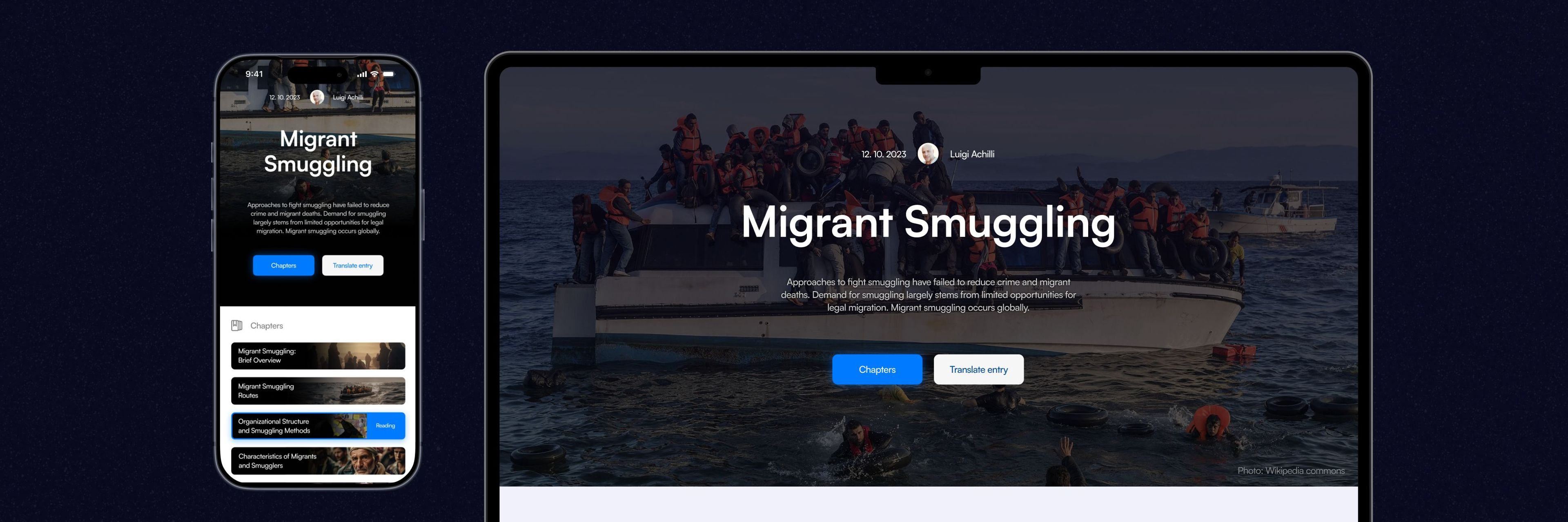 Redesigned Atlas content platform on desktop and mobile