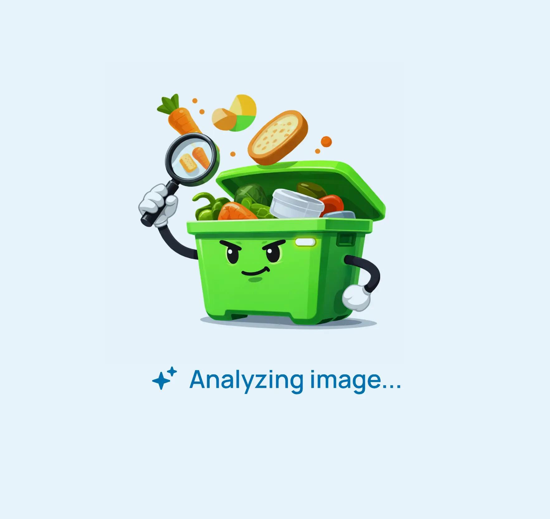 Mascot in a pose as its analysing AI Image