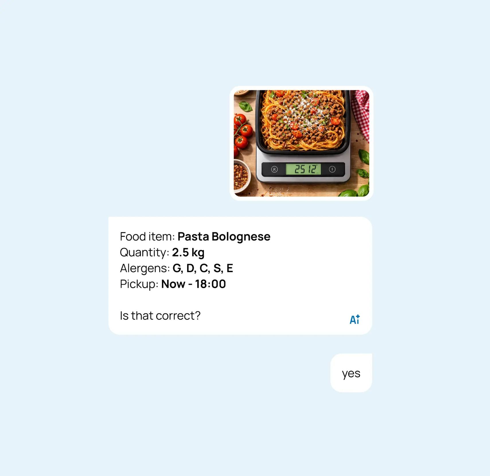 A specific User Interface for communication with AI
