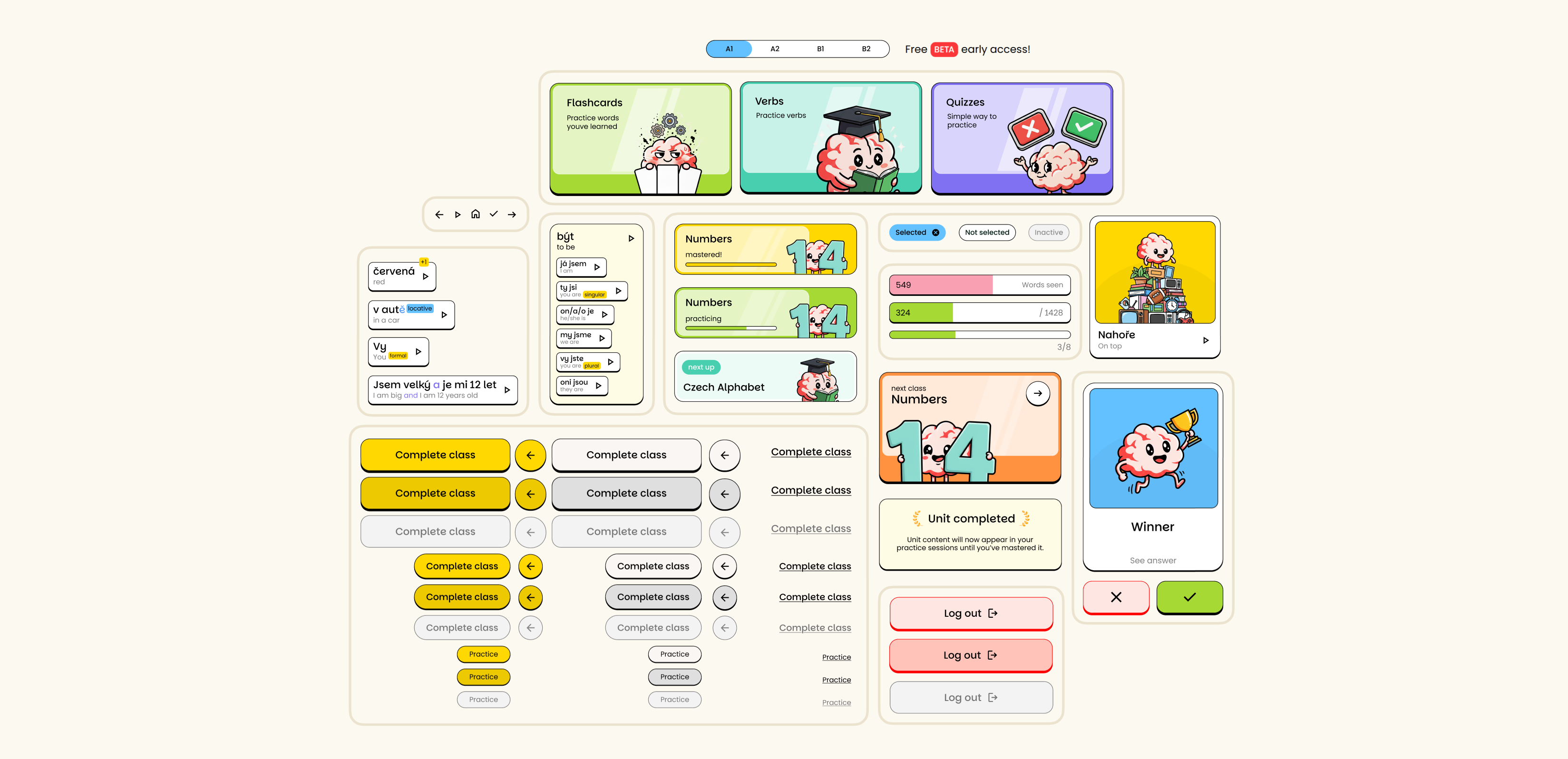 Design language for the interface directly works with AI-generated material. Audio, text, and imagery.