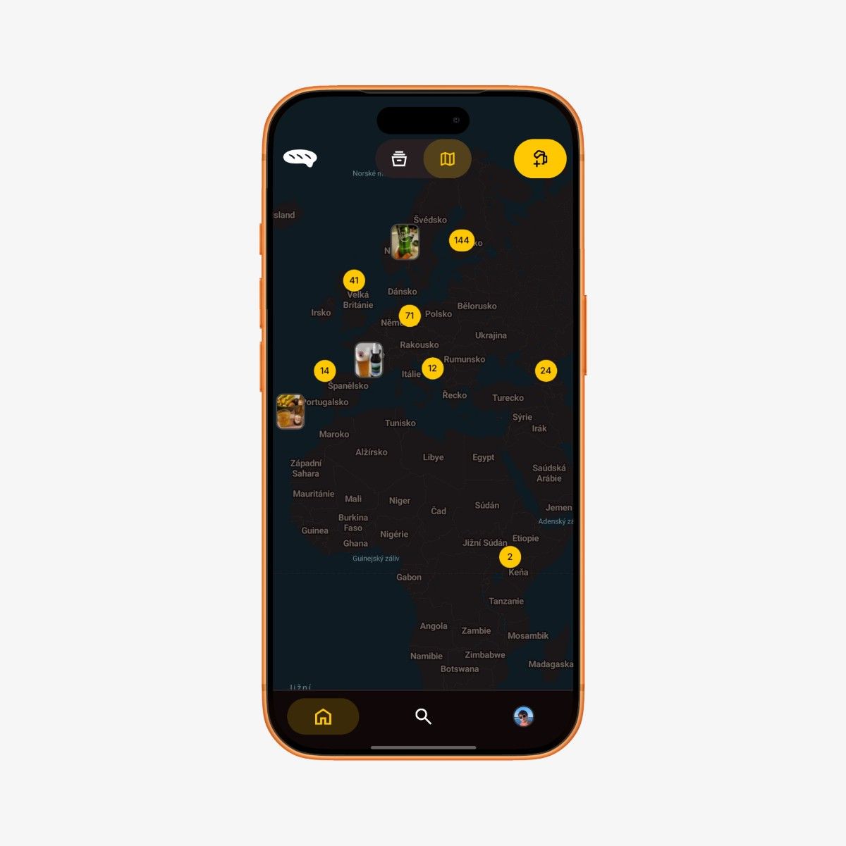 Follow your friends worldwide