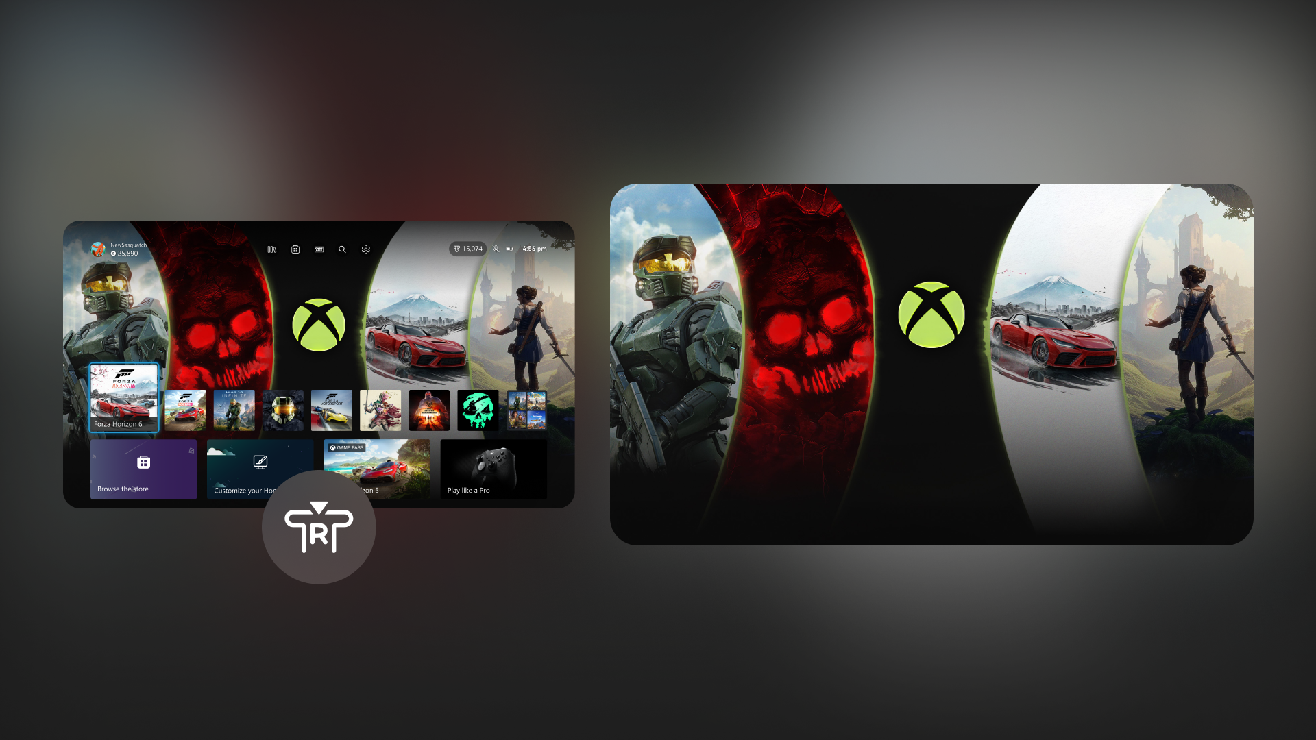 Xbox Console Update - Immersive Backgrounds