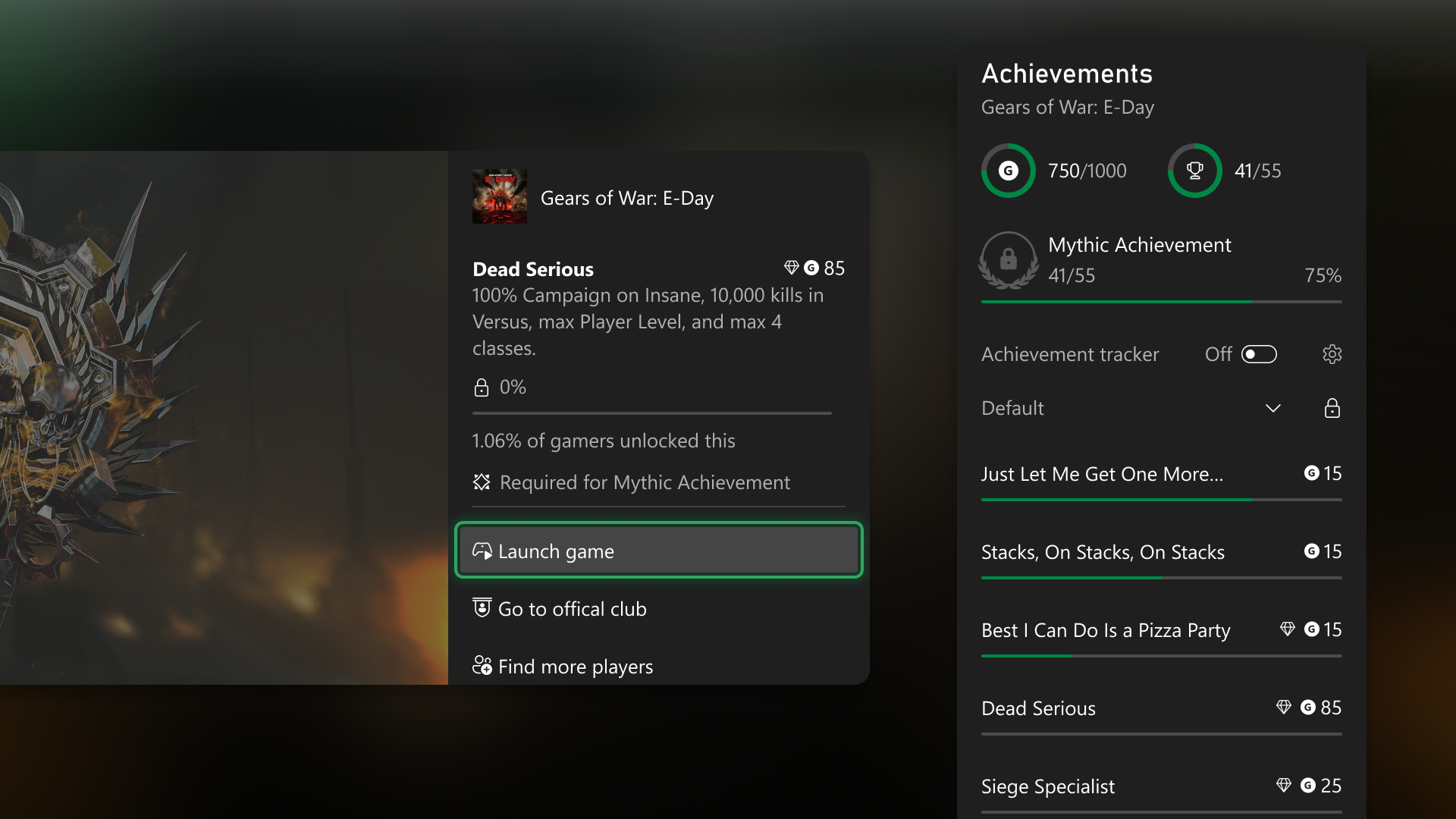 Mythic Achievements - Game Details