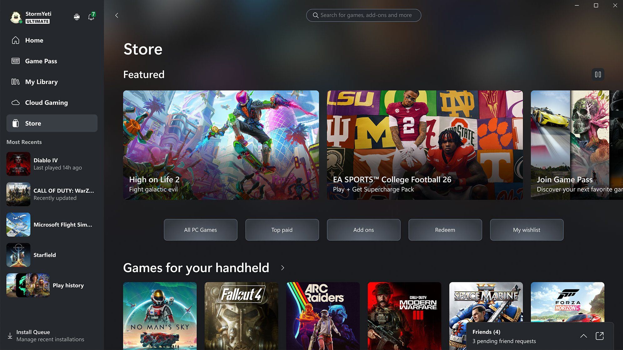 Xbox Mode for Windows 11 - Store
