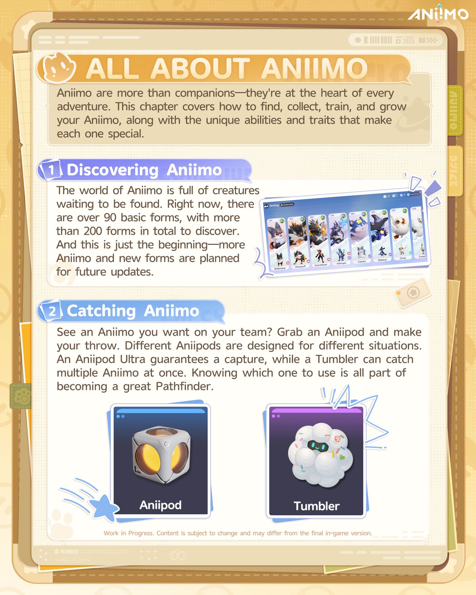 Aniimo Starter Guide - Page 1