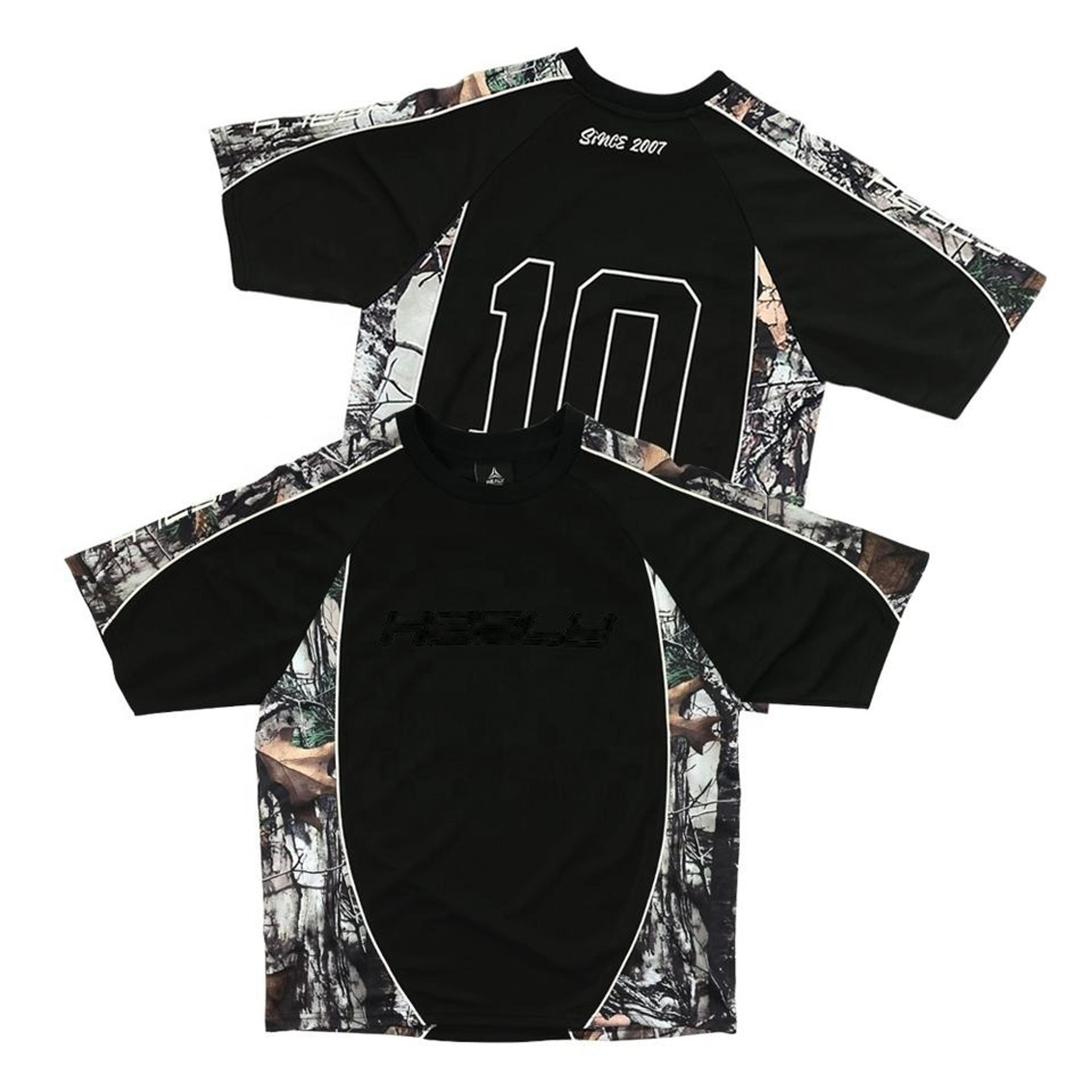 Color-Block Camo Football Jersey | Streetwear