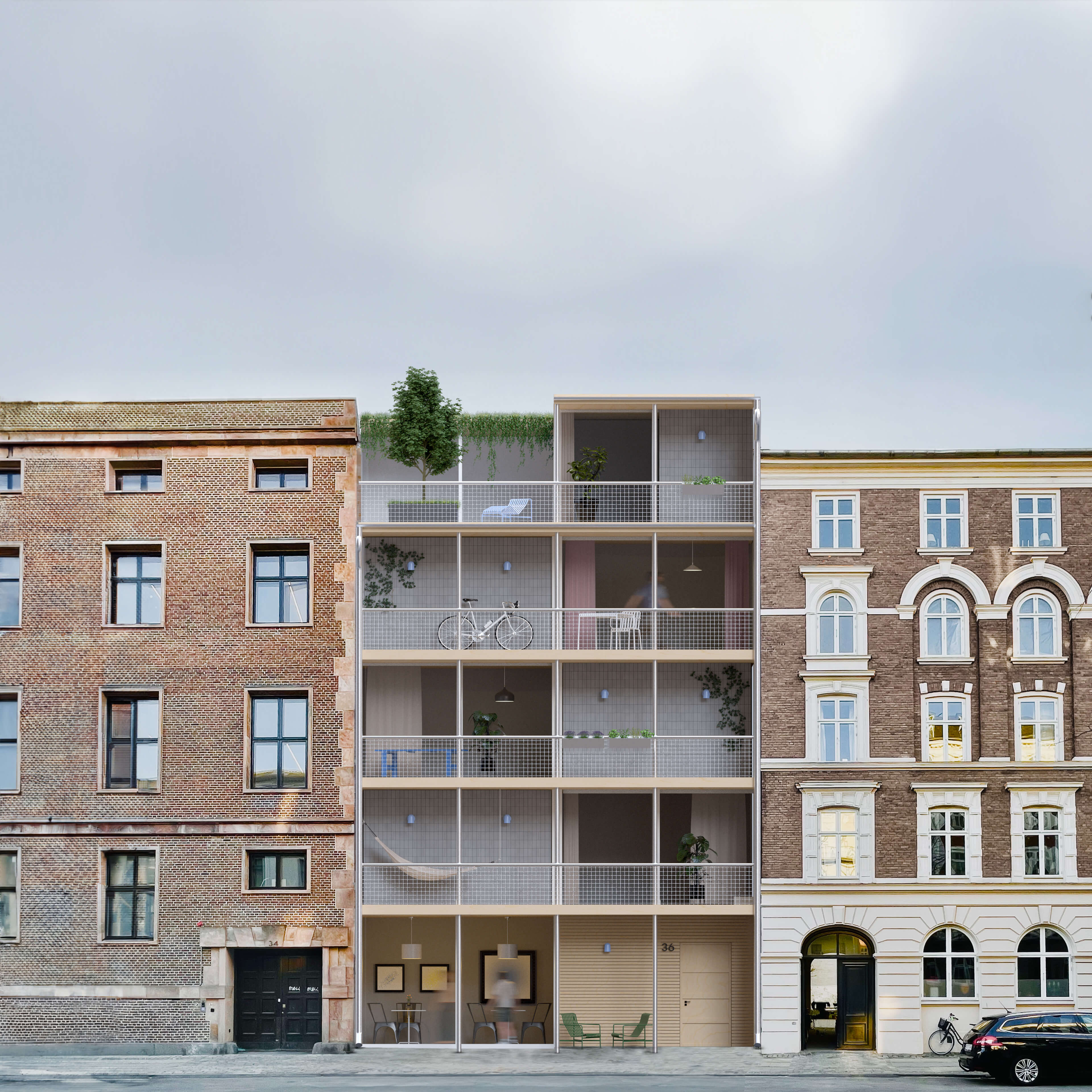 Konzeptvisualisierung eines Nieschenbaus mit dem SEMBLA System