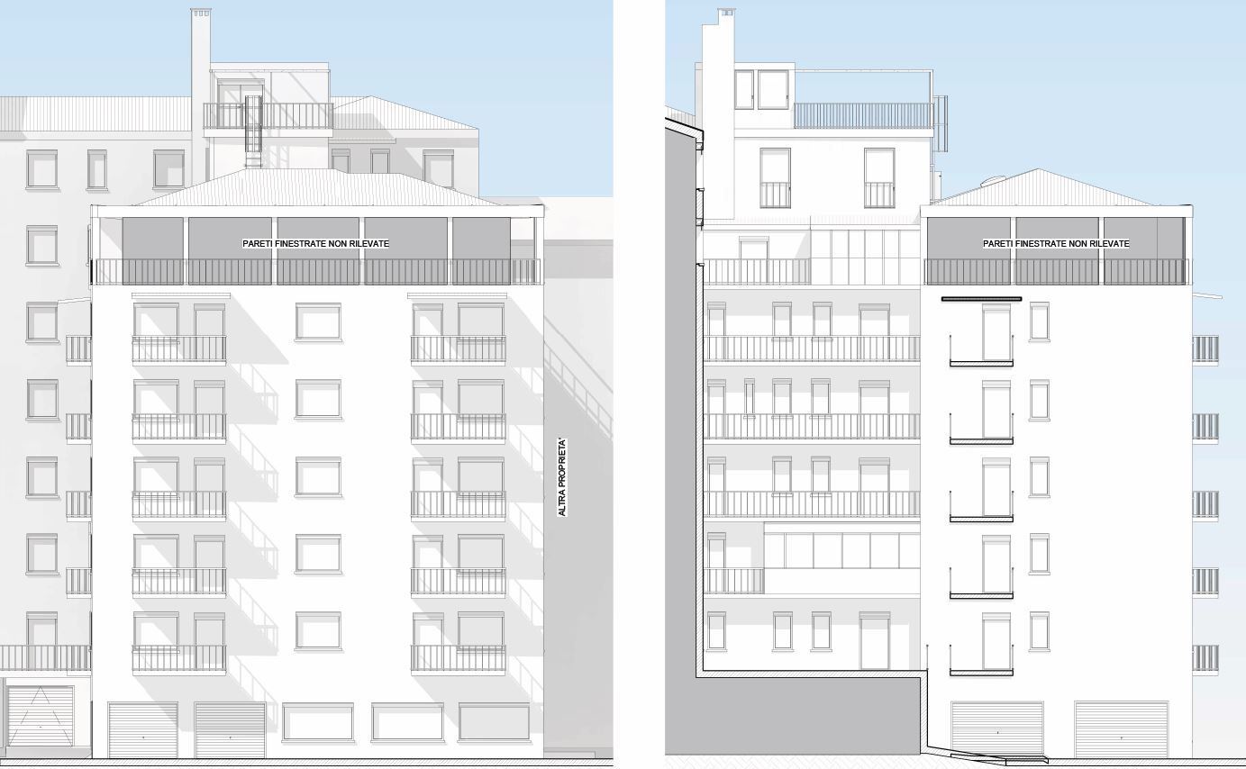 Diagnosi e rilievo delle facciate dell'edificio tramite Laser Scanner. Ottieni superfici esatte per computi metrici estimativi senza sorprese.