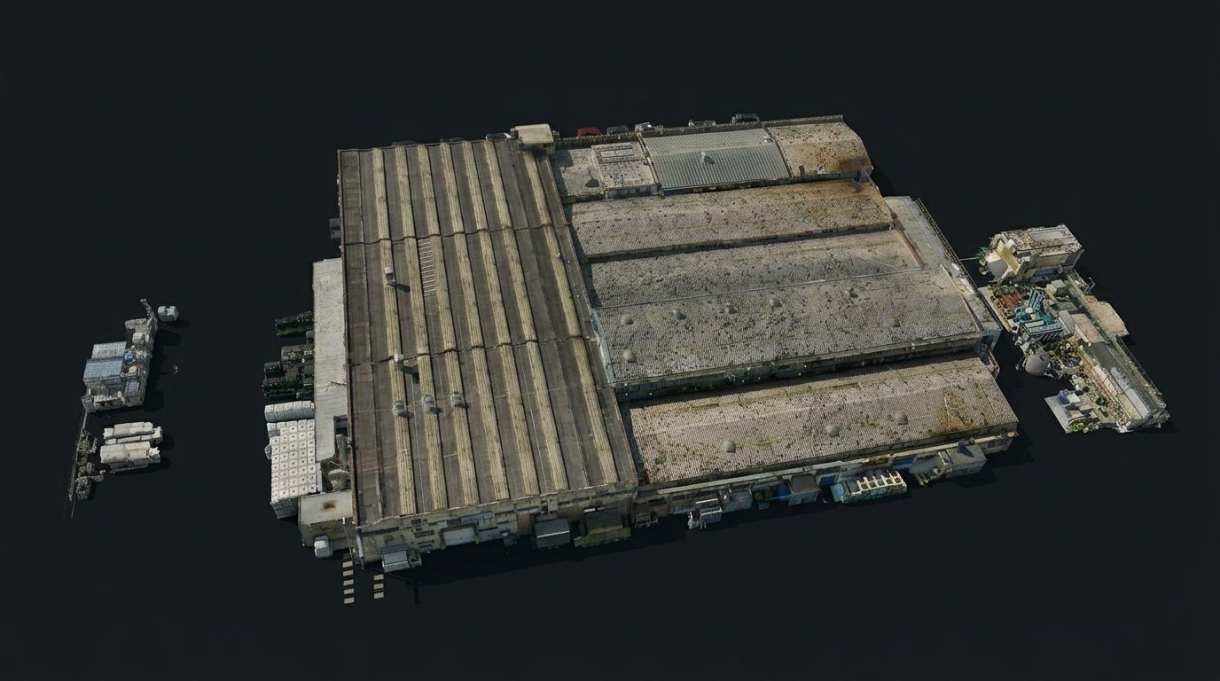 Restituzione di una nuvola di punti 3D georeferenziata e ad alta densità.