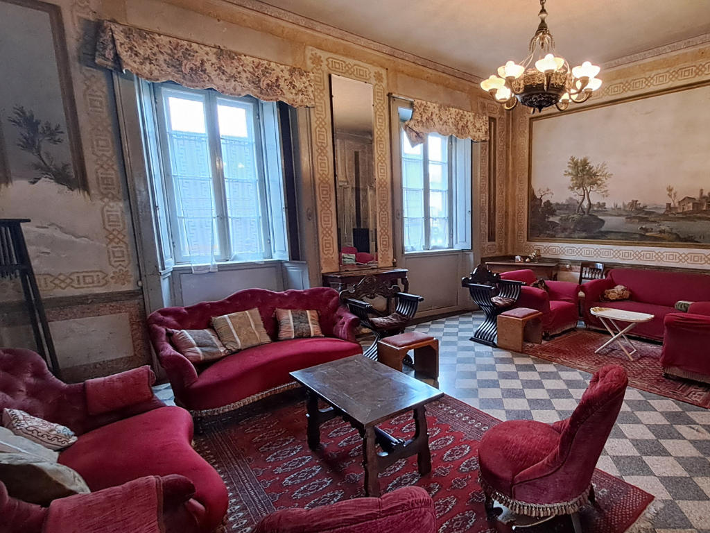 Edificio storico villa martinengo oggetto di rilievo topografico e scansione laser per modellazione BIM