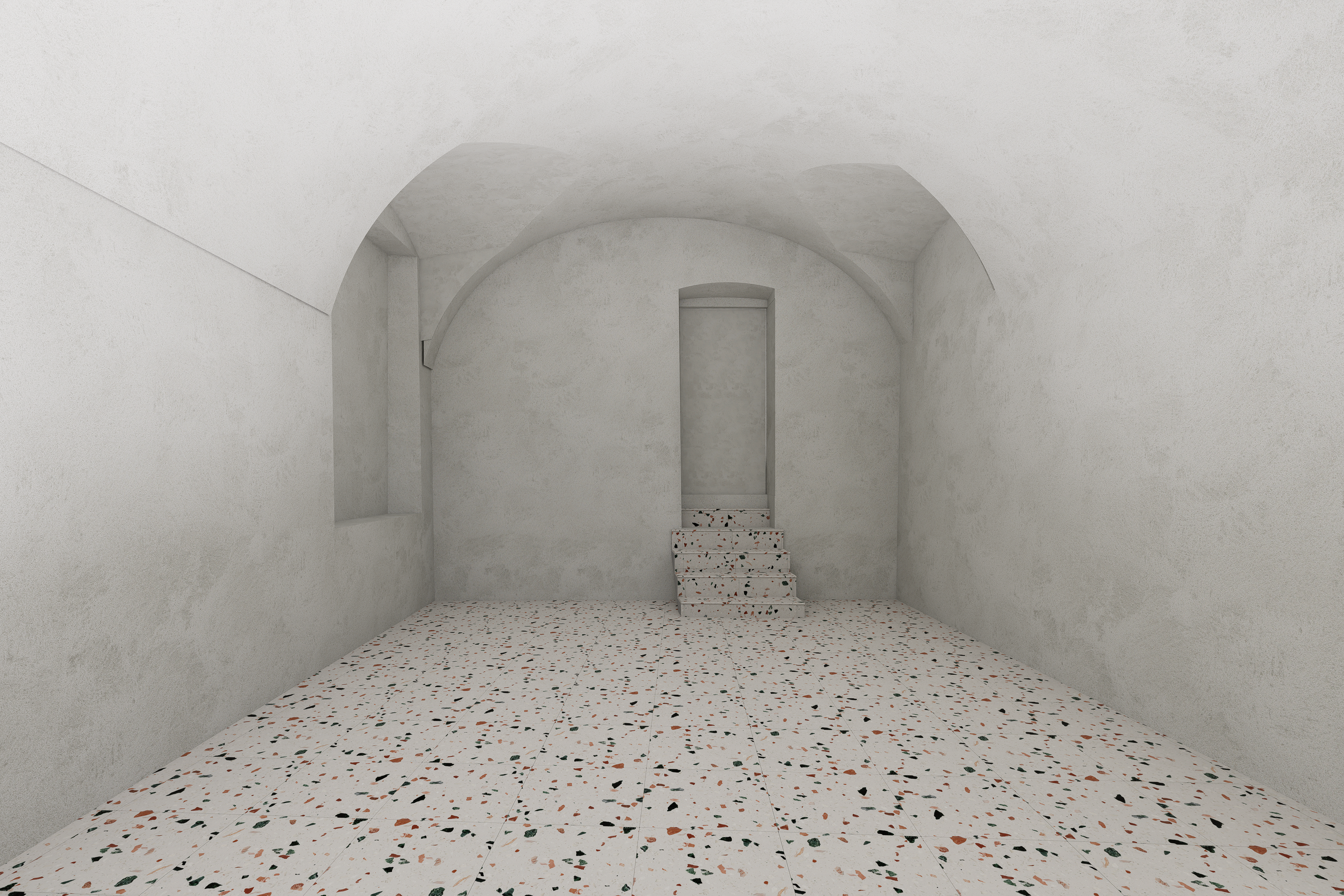 Render architettonico del modello digitale villa storica martinengo