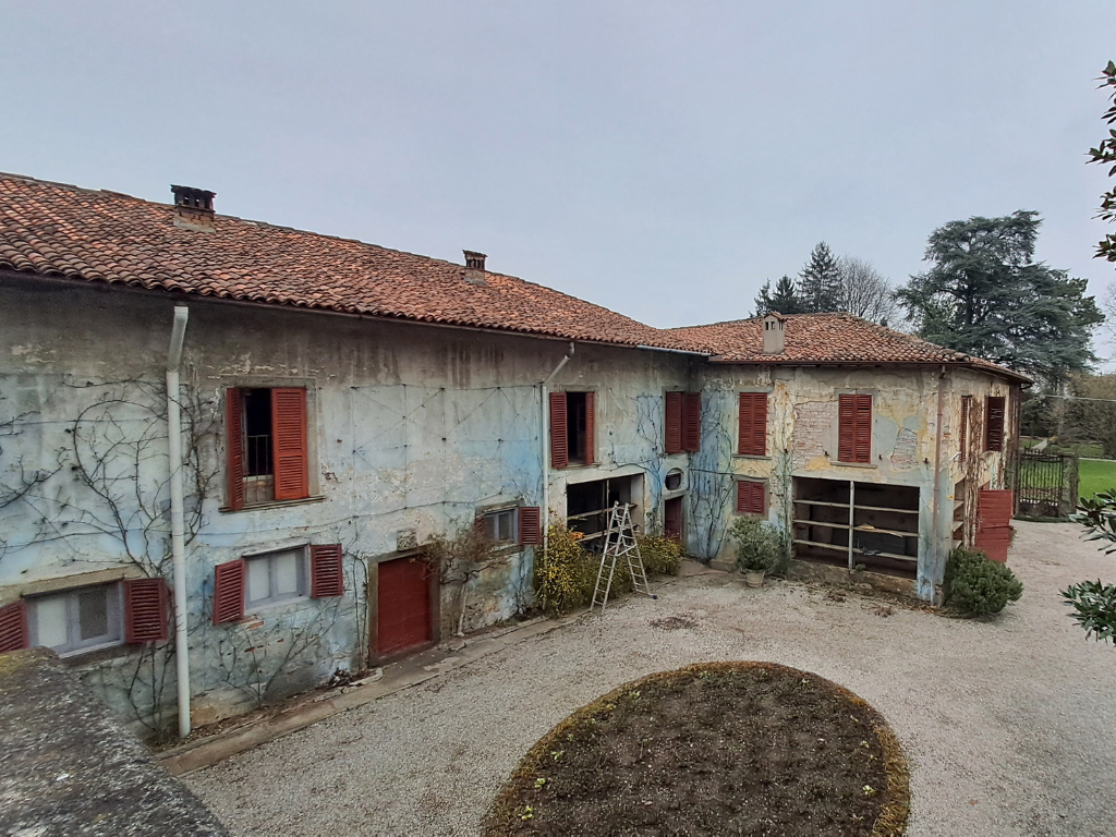 Edificio storico villa martinengo oggetto di rilievo topografico e scansione laser per modellazione BIM