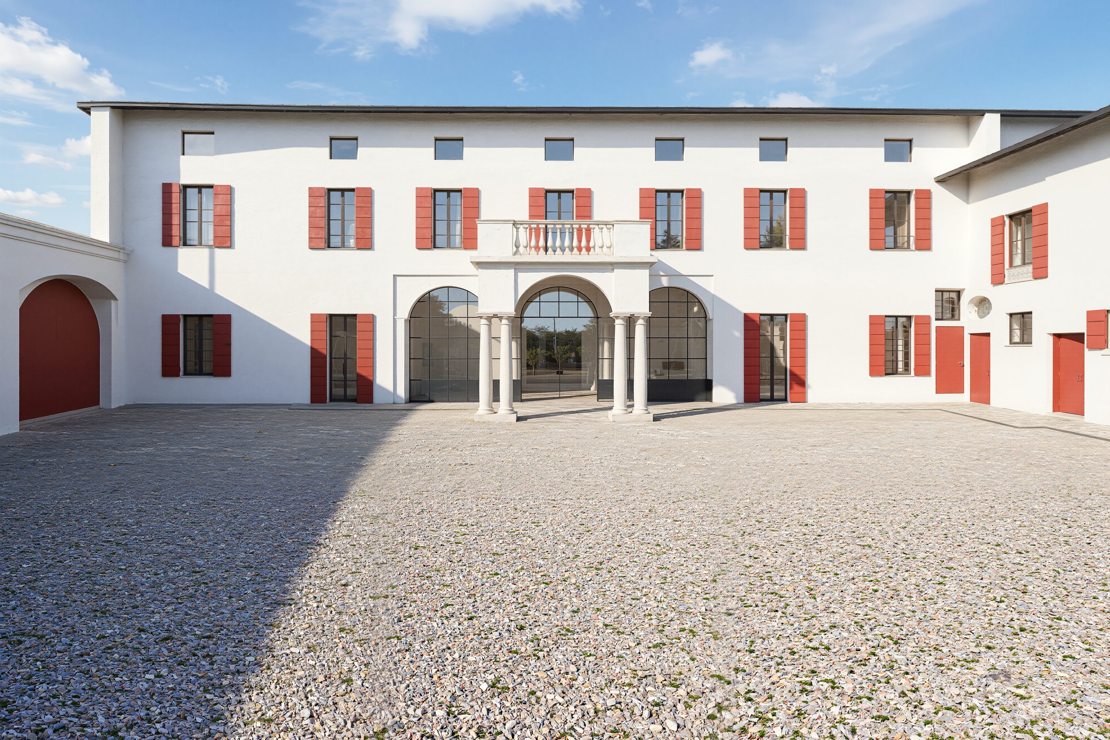 Render architettonico del modello digitale villa storica martinengo