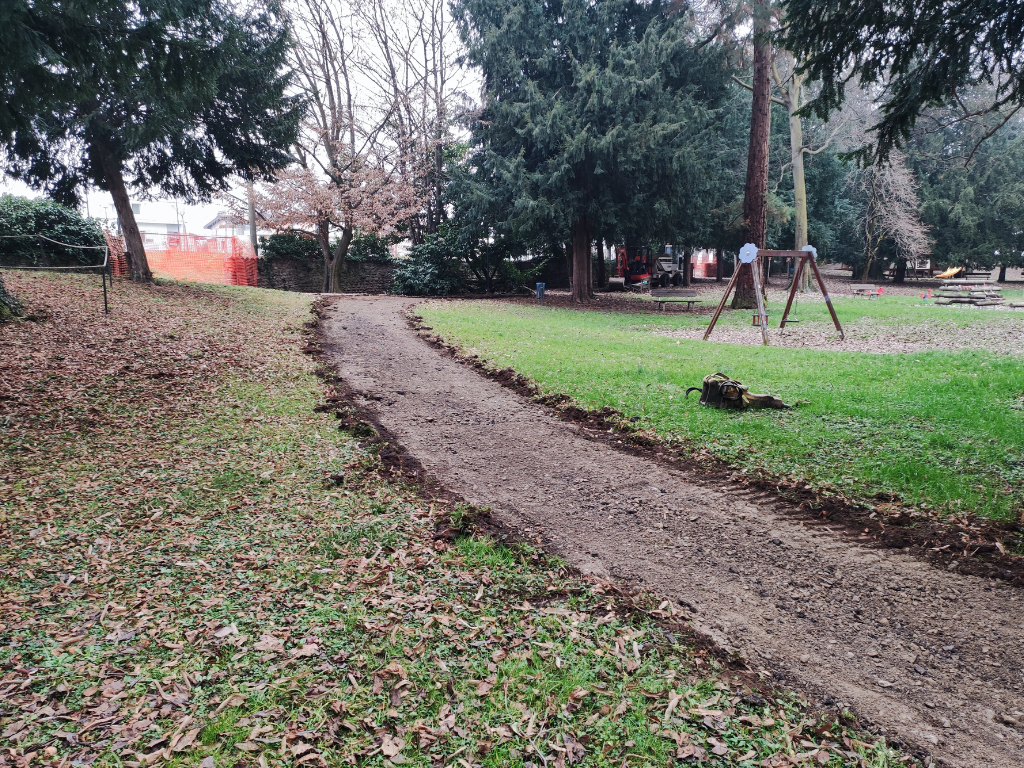 Progetto di riqualificazione urbana: i nuovi vialetti del Parco Zanchi a Treviolo (BG).