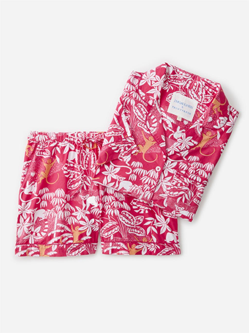 J.McLaughlin x Printfresh short sleeve and short set.