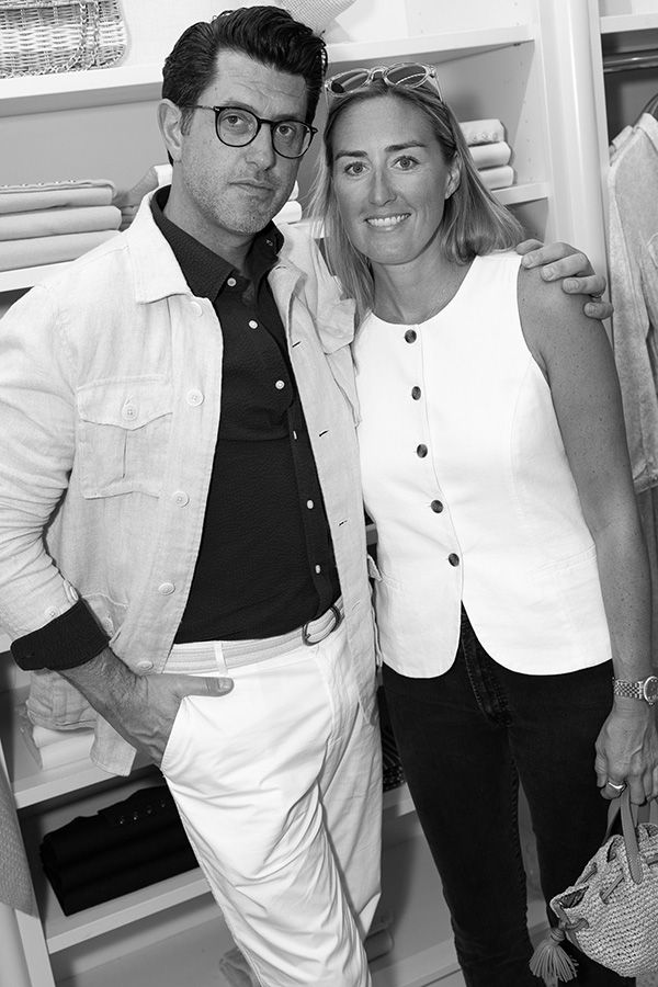 Man and woman pose together