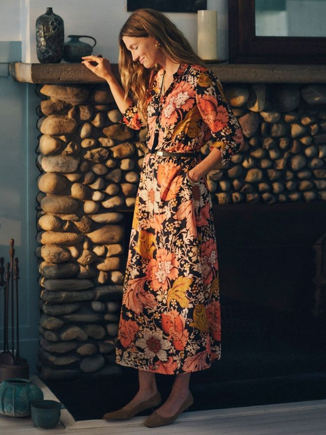 ワンピース Shadow Floral Dress 1c1575f29c4fdce2cfb660eb468f97
