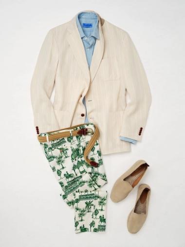 laydown of mens blazer