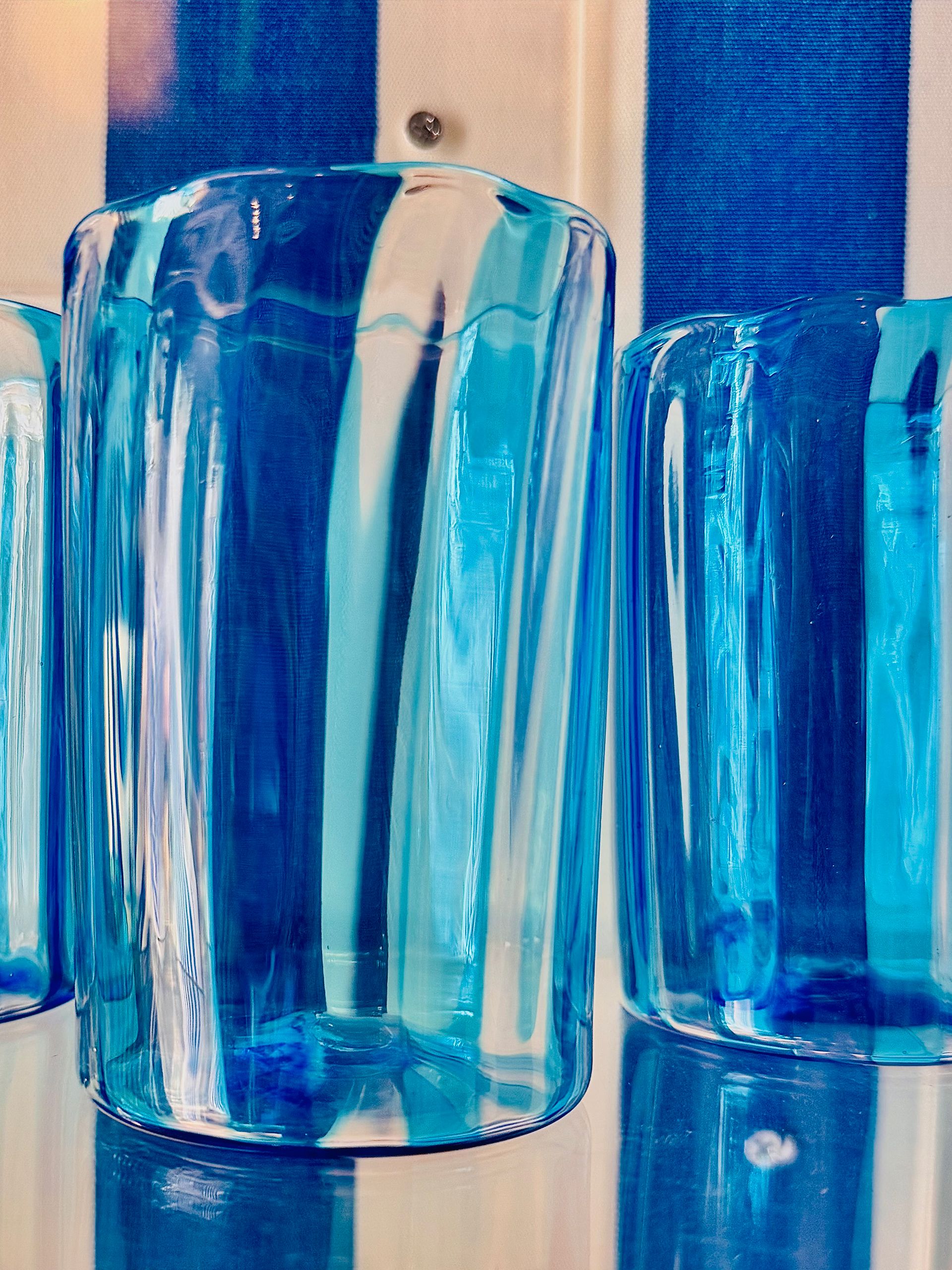 Glassware blue
