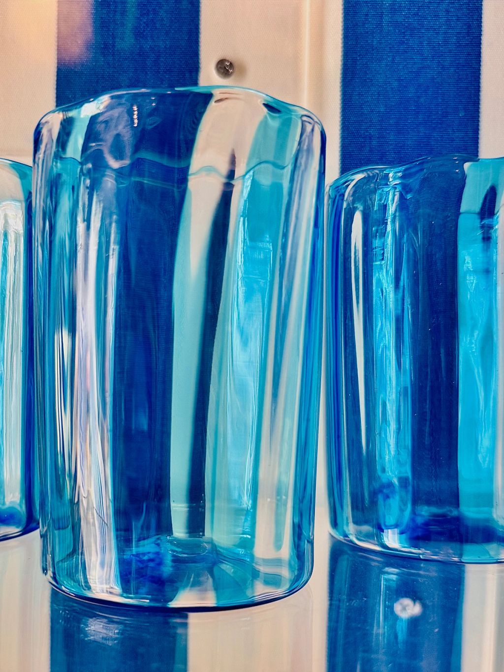 Glassware blue