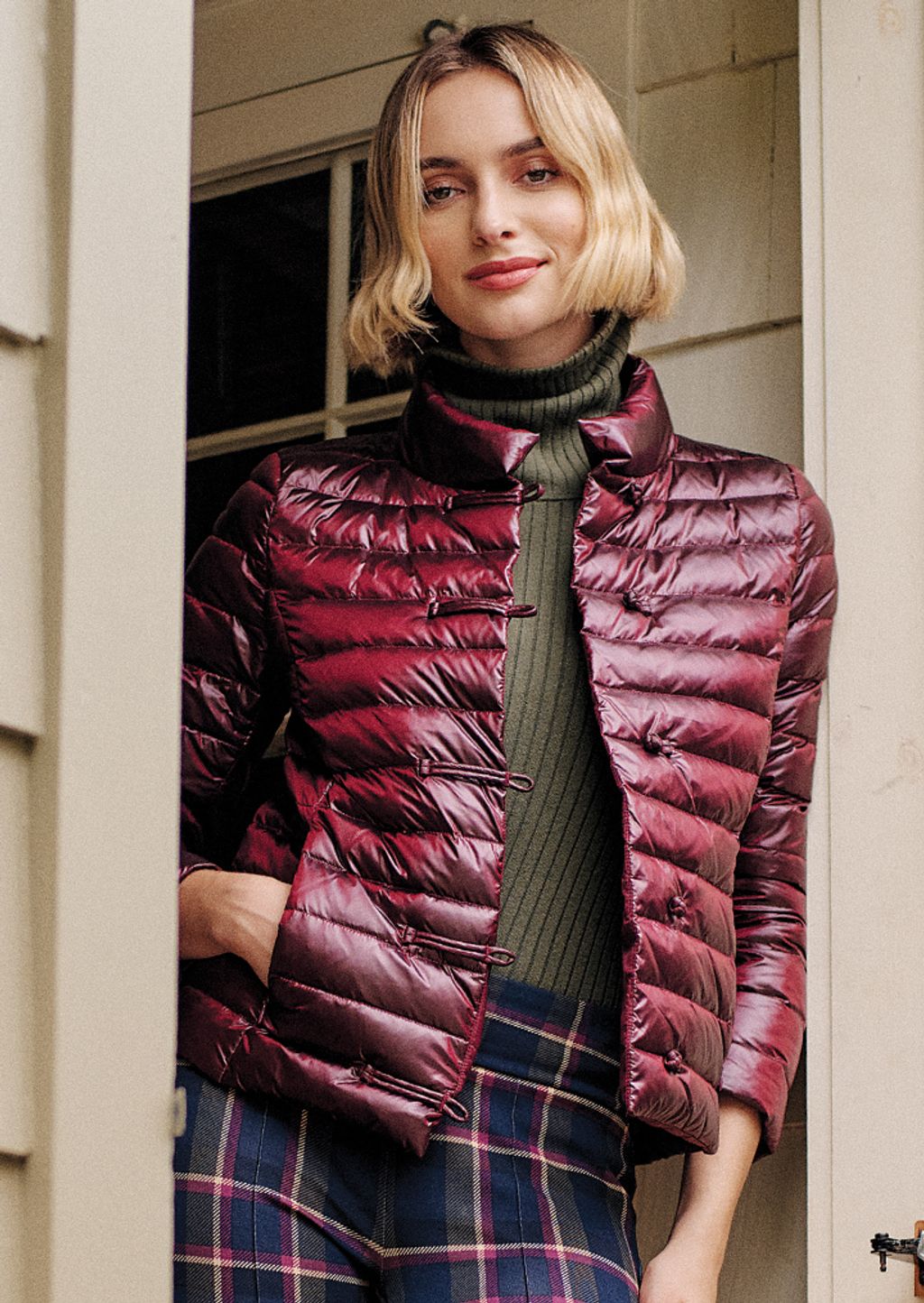Woman in October Outerwear