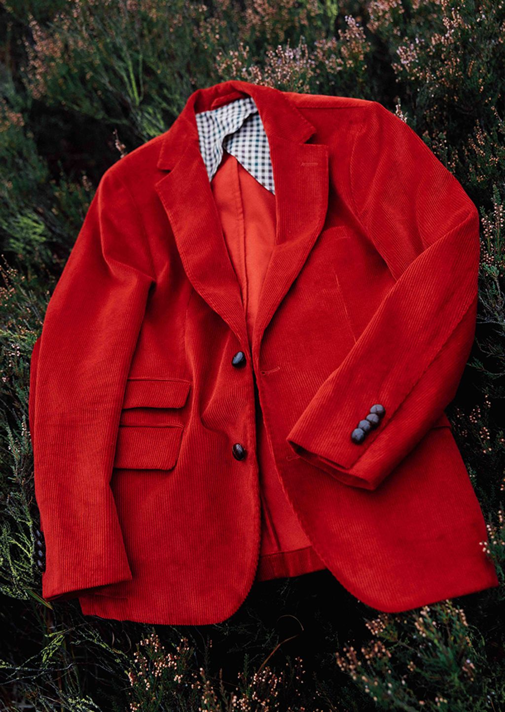 Red Corduroy Blazer
