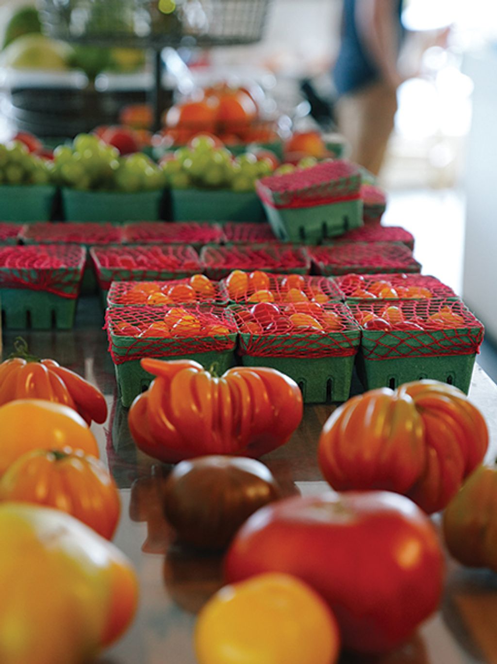 Close-up of tomatoes at Marie Eiffel market