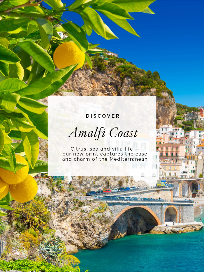 scenic amalfi coast photo with text overlay
