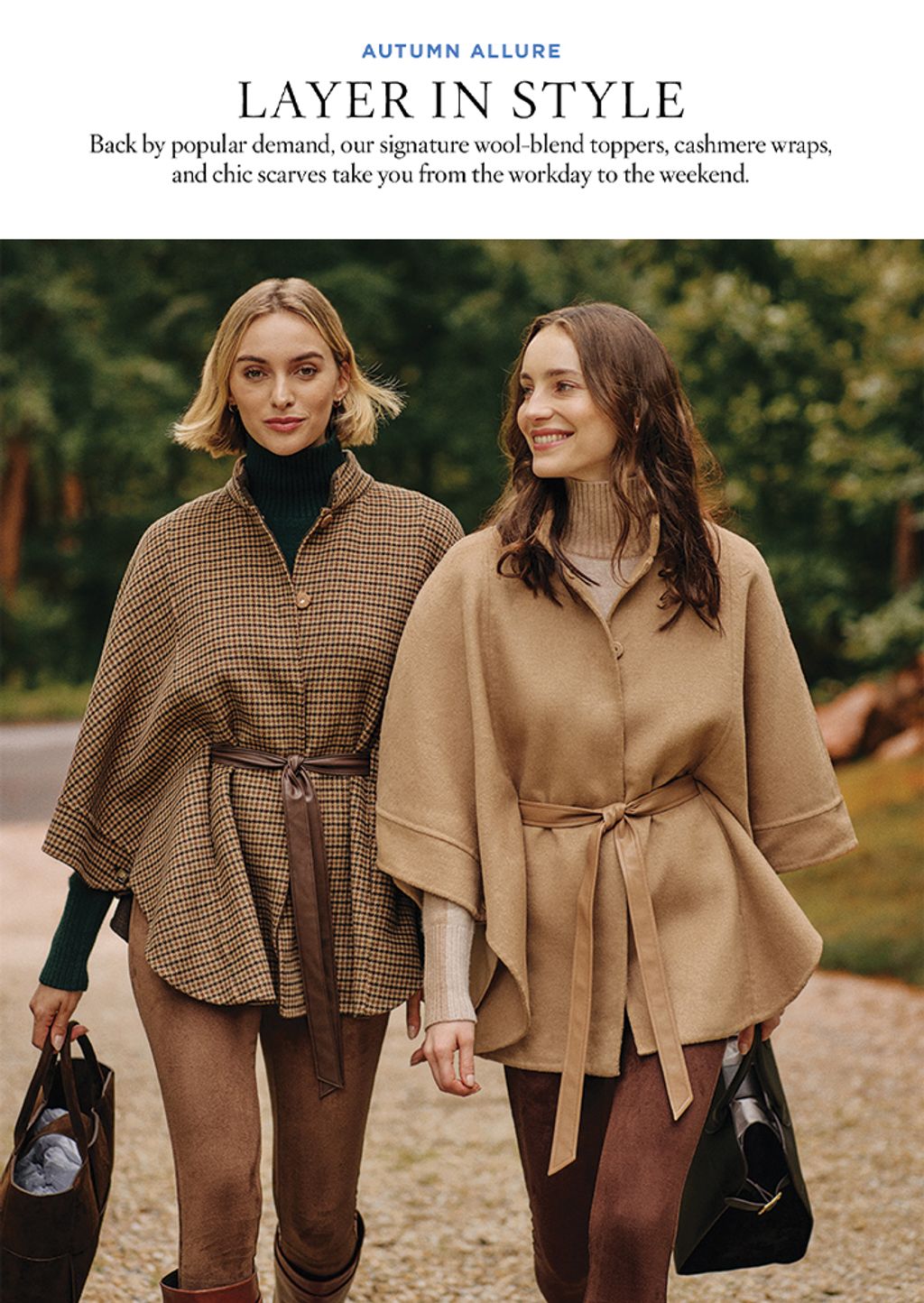 Woman in October Outerwear