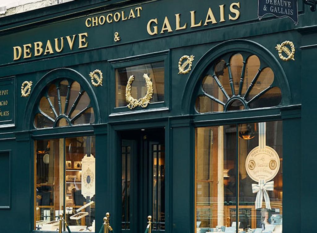 Exterior shot of chocolate shop Debauve & Gallais Exterior shot of chocolate shop Debauve & Gallais