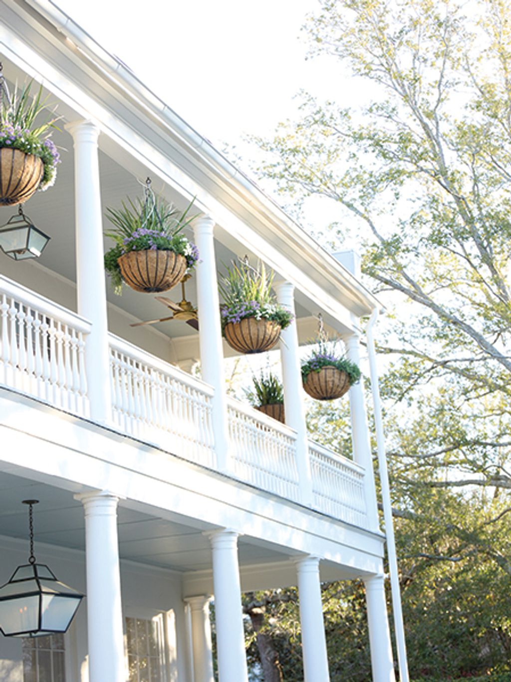 Exterior porch shot of house in Charleston
